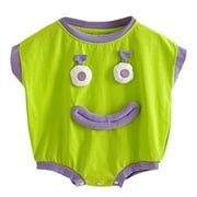 JAKANYQ Newborn Baby Warm Cartoon Footie Romper Thick Plush Jumpsuit Winter Outerwear